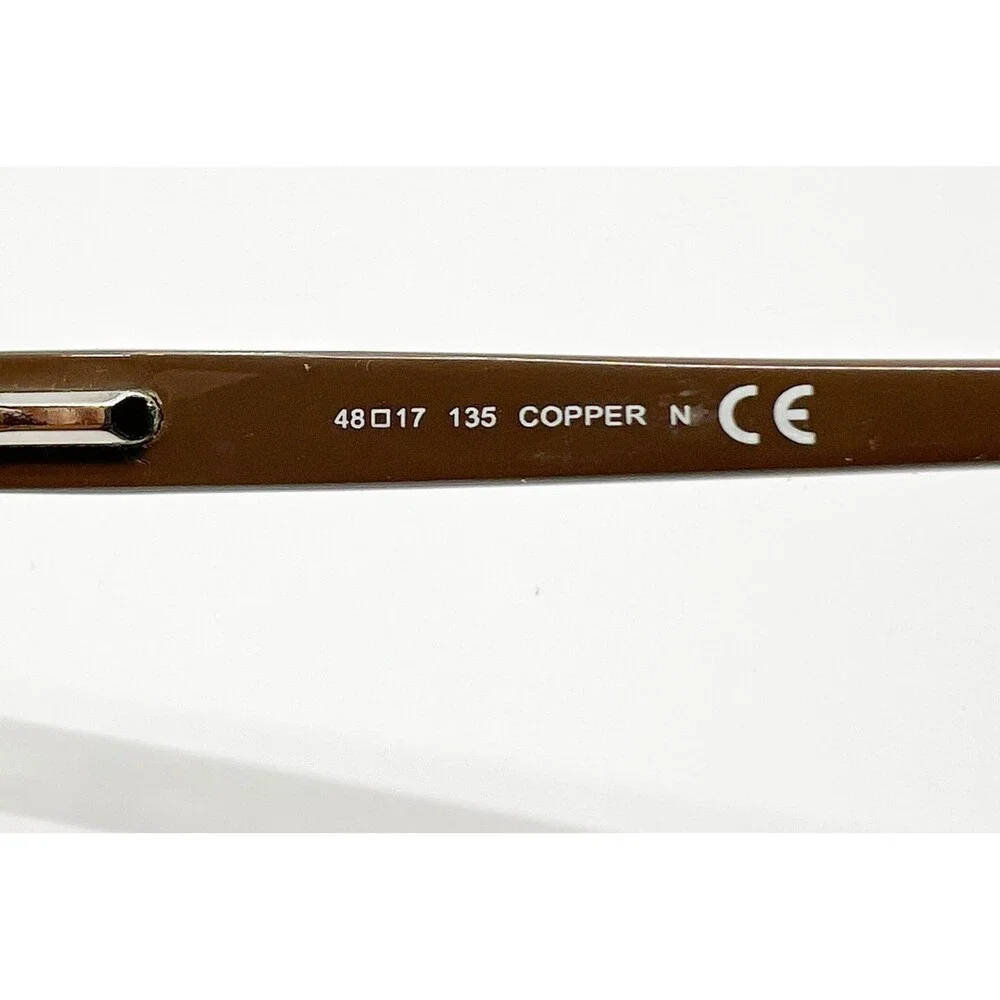 ClearVision Eyeglass Frames Womens Copper Semi-Rimless CL 728 48-17-135